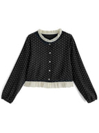 Polka Dot Ruffle Cardigan 波點荷葉邊開襟衫 [sd325] — image 5
