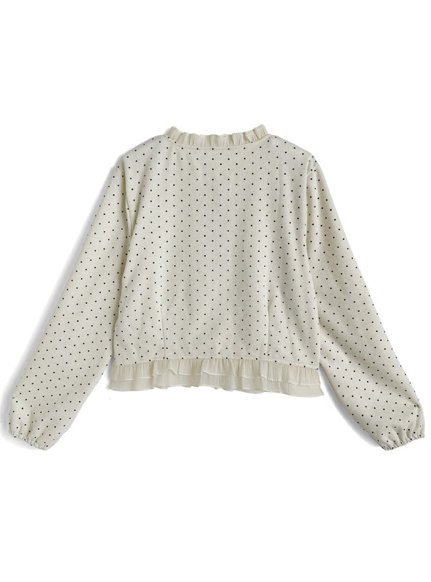 Polka Dot Ruffle Cardigan 波點荷葉邊開襟衫 [sd325] — image 10