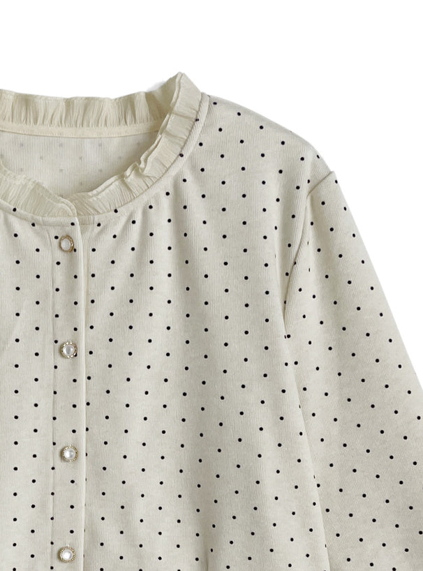 Polka Dot Ruffle Cardigan 波點荷葉邊開襟衫 [sd325] — image 11