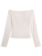 GRL sm492 lace-layered look drape top 蕾絲假兩件垂墜上衣 — photo 8