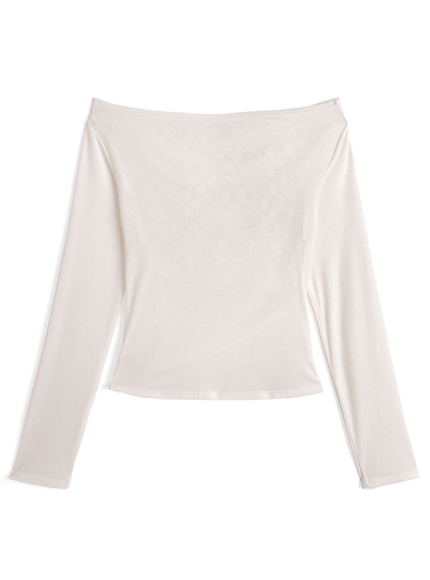 GRL sm492 lace-layered look drape top 蕾絲假兩件垂墜上衣 — photo 8