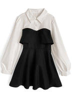 Bow Tie Belted Contrast Mini Dress 蝴蝶結腰帶撞色迷你連身裙 tg1017 — 6
