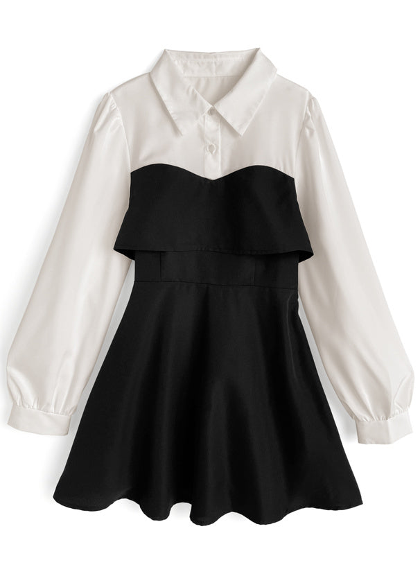 Bow Tie Belted Contrast Mini Dress 蝴蝶結腰帶撞色迷你連身裙 tg1017 — 6