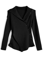 GRL th060 asymmetric rib knit top 不對稱羅紋針織上衣 4