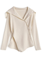 GRL th060 asymmetric rib knit top 不對稱羅紋針織上衣 6