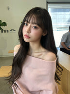 Off-Shoulder Loose Knit Top 露肩寬鬆針織上衣 [th084] 2