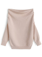 Off-Shoulder Loose Knit Top 露肩寬鬆針織上衣 [th084] 4