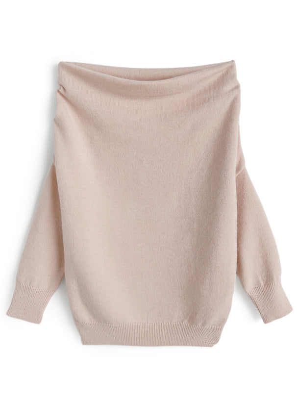 Off-Shoulder Loose Knit Top 露肩寬鬆針織上衣 [th084] 4
