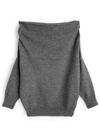 Off-Shoulder Loose Knit Top 露肩寬鬆針織上衣 [th084] 5