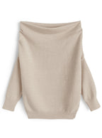 Off-Shoulder Loose Knit Top 露肩寬鬆針織上衣 [th084] 6