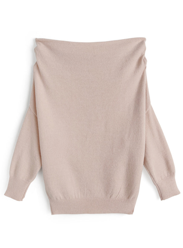 Off-Shoulder Loose Knit Top 露肩寬鬆針織上衣 [th084] 11