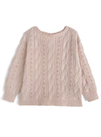 GRL th090 Multiway Lace Ribbon Cable Knit Top 多穿法蕾絲繫帶麻花針織上衣 9