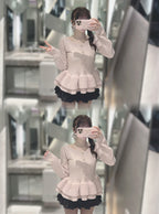 Rhinestone Double Ruffle Knit Top 水鑽雙層荷葉襬針織上衣 [tu2261] — 4