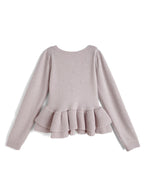 Rhinestone Double Ruffle Knit Top 水鑽雙層荷葉襬針織上衣 [tu2261] — 11