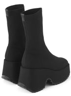 Platform Knit Mid-Calf Boots Black 黑色 – view 8