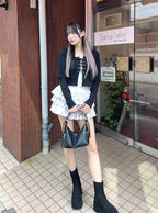 GRL platform heel sock ankle boots Black 黑色 7